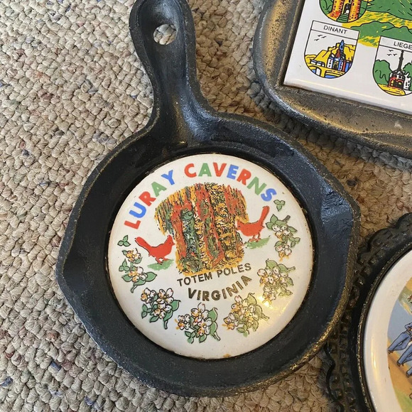 VTG Ardennes Belges Maryland Luray Laverns Trivet Souvenir Jamboree Patches Meta - Picture 5 of 11